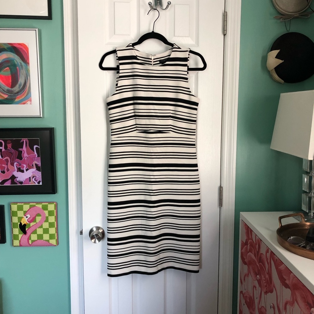 NWT Anne Taylor factory stripped dress size 4